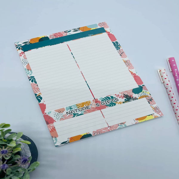 The Beautiful. Notepad with floral design