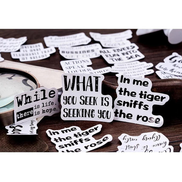 The Beautiful. Box Stickers Inspired By Quotes