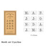 Picture of Month Wooden Stamp Set