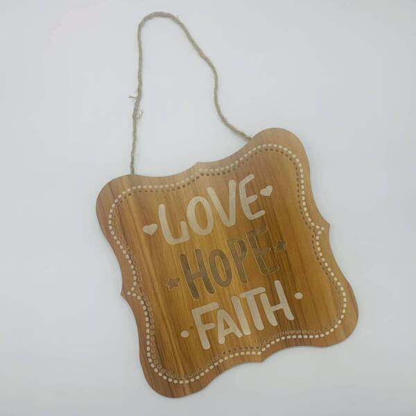 The Beautiful. Wooden Wall Decor with "Love" theme