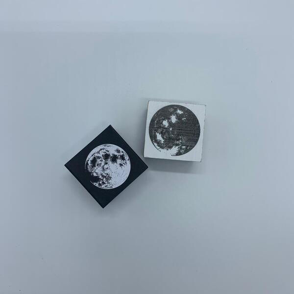 Picture of the moon stamp