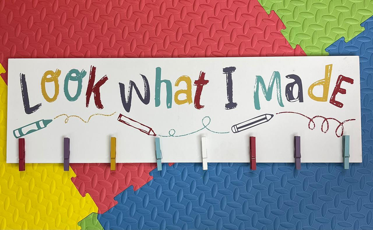 The Beautiful. Wall decor with photo clips