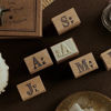 Picture of Number and month wooden stamps