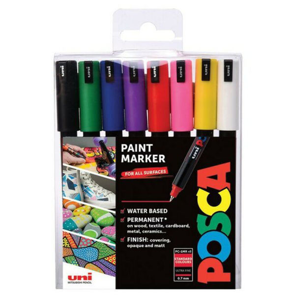 Picture of Posca Set of 8 Assorted Colours