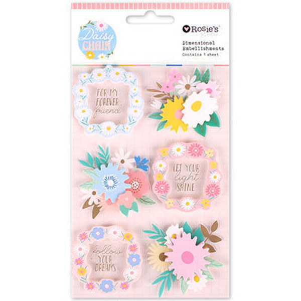 The Beautiful. Dimensional Embellishment Stickers