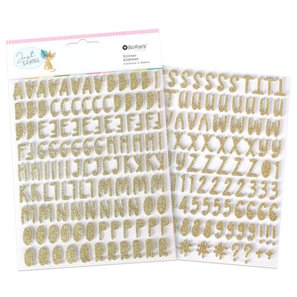 Picture of Just Saying Glitter Foam Alphabet 2 sheets