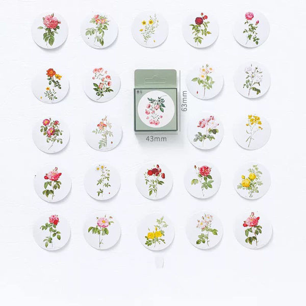 Picture of Assorted Flower Sticker box