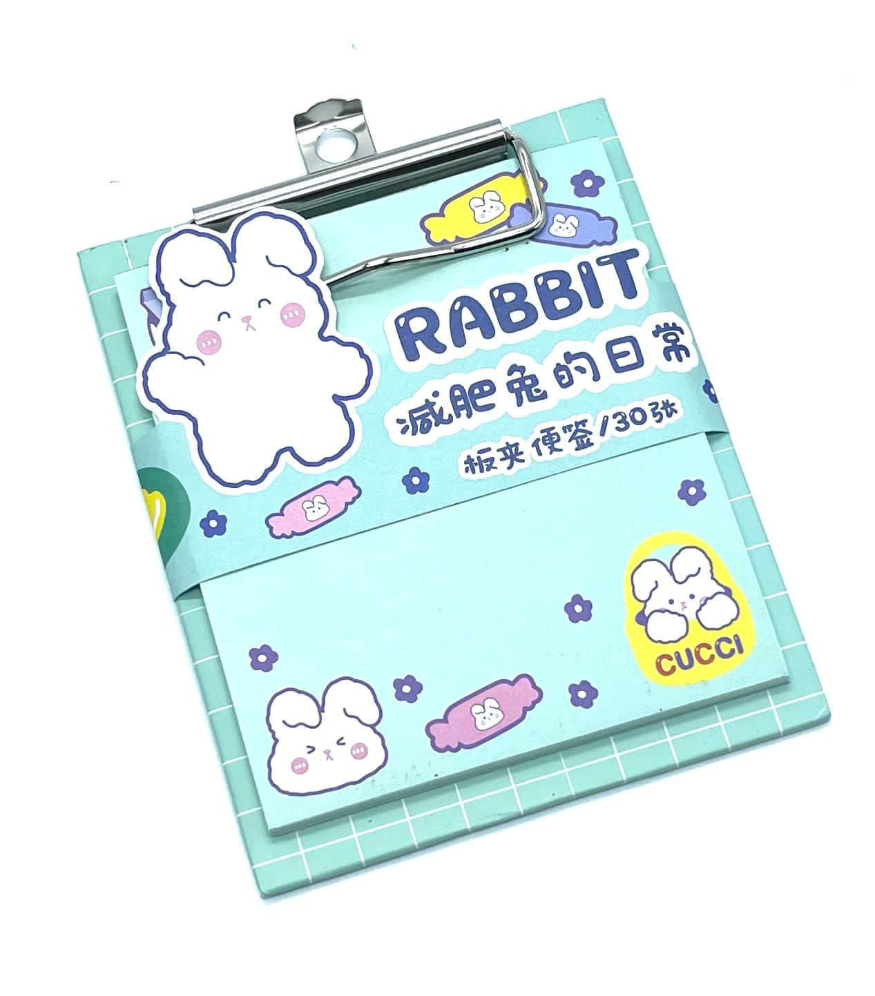 The Beautiful. Mini clipboard with print notepad