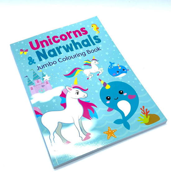 Picture of JUMBO UNICORN COLOURING BOOK for kids