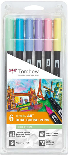 Picture of Tombow Brush Pen Pastel Colours