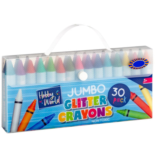 Picture of Hobby World Jumbo Glitter Crayons