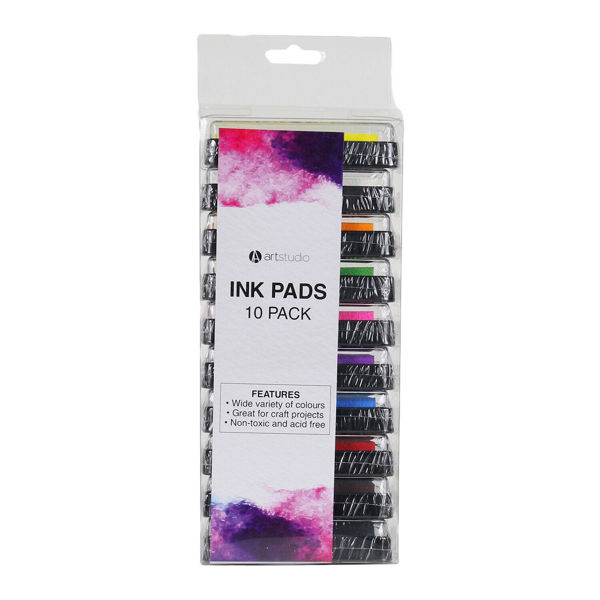 Picture of Pack of 10 Ink Pads -Coloured