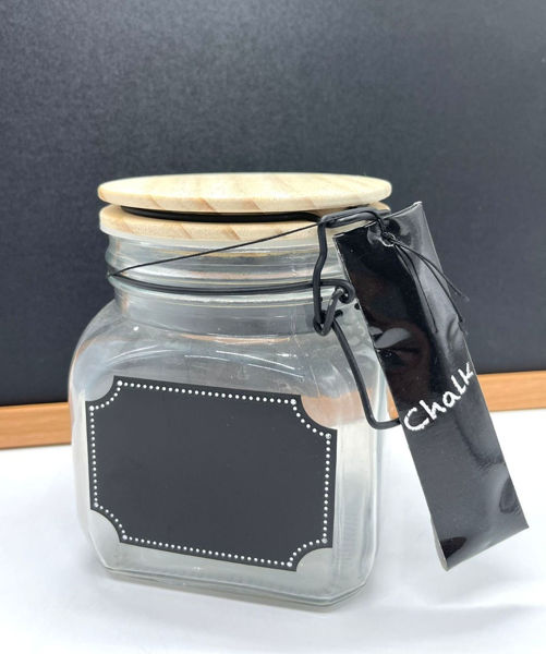 Picture of Air tight Glass Jar with wooden lid