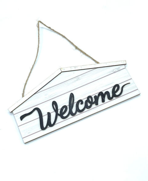 Picture of Wooden "WELCOME" decor