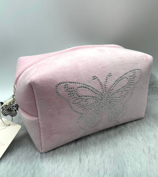 Picture of Super fluffy rhinestone Butterfly Pouch