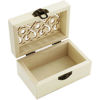 Picture of Heart Laser Cut Wooden Box with Clasp