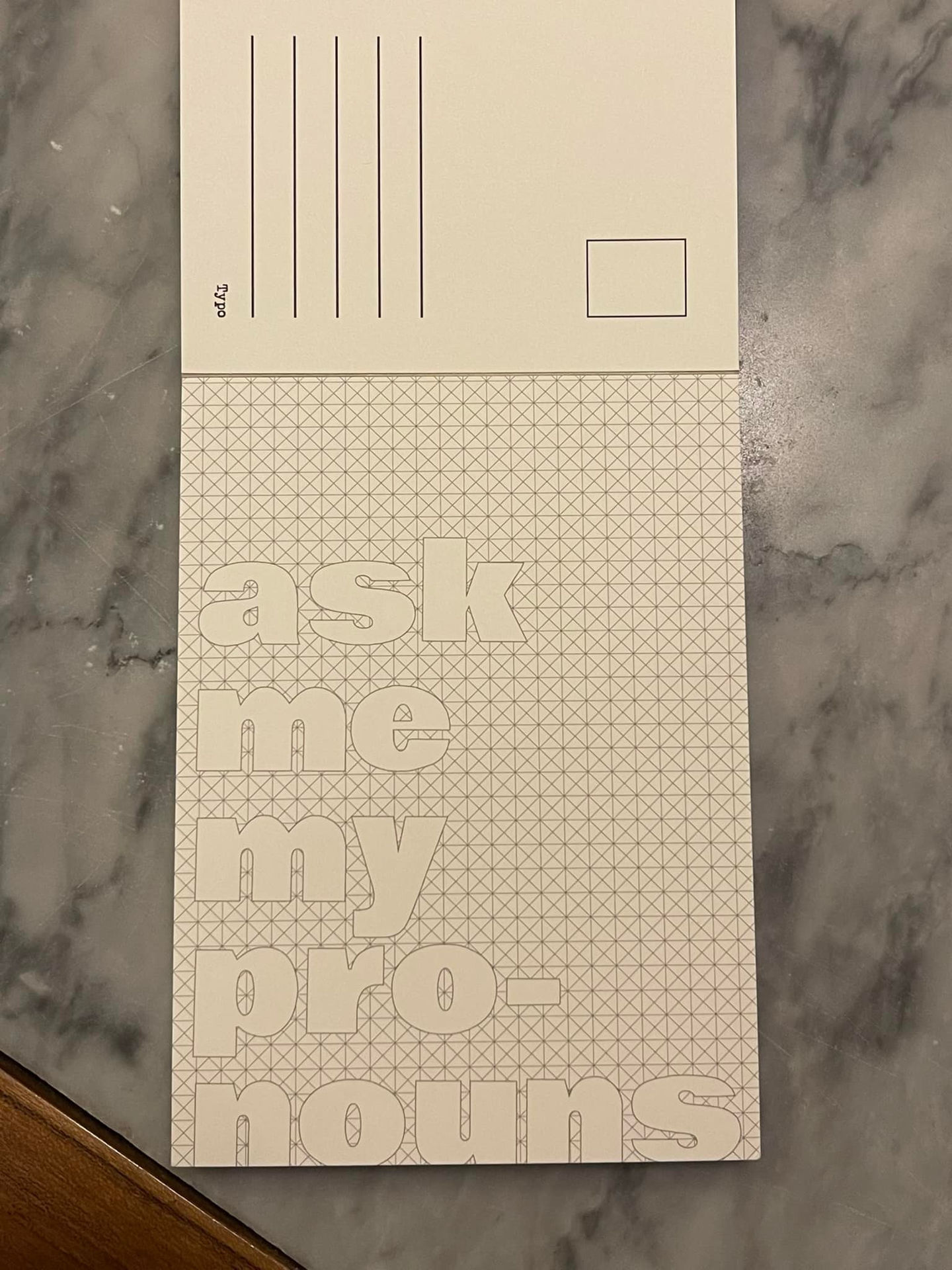 The Beautiful. TYPO POSTCARD ACTIVITY BOOK