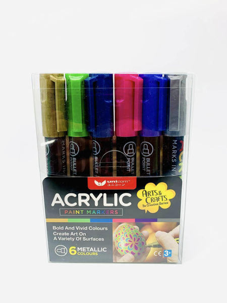 Picture of Acrylic Metallic Markers set