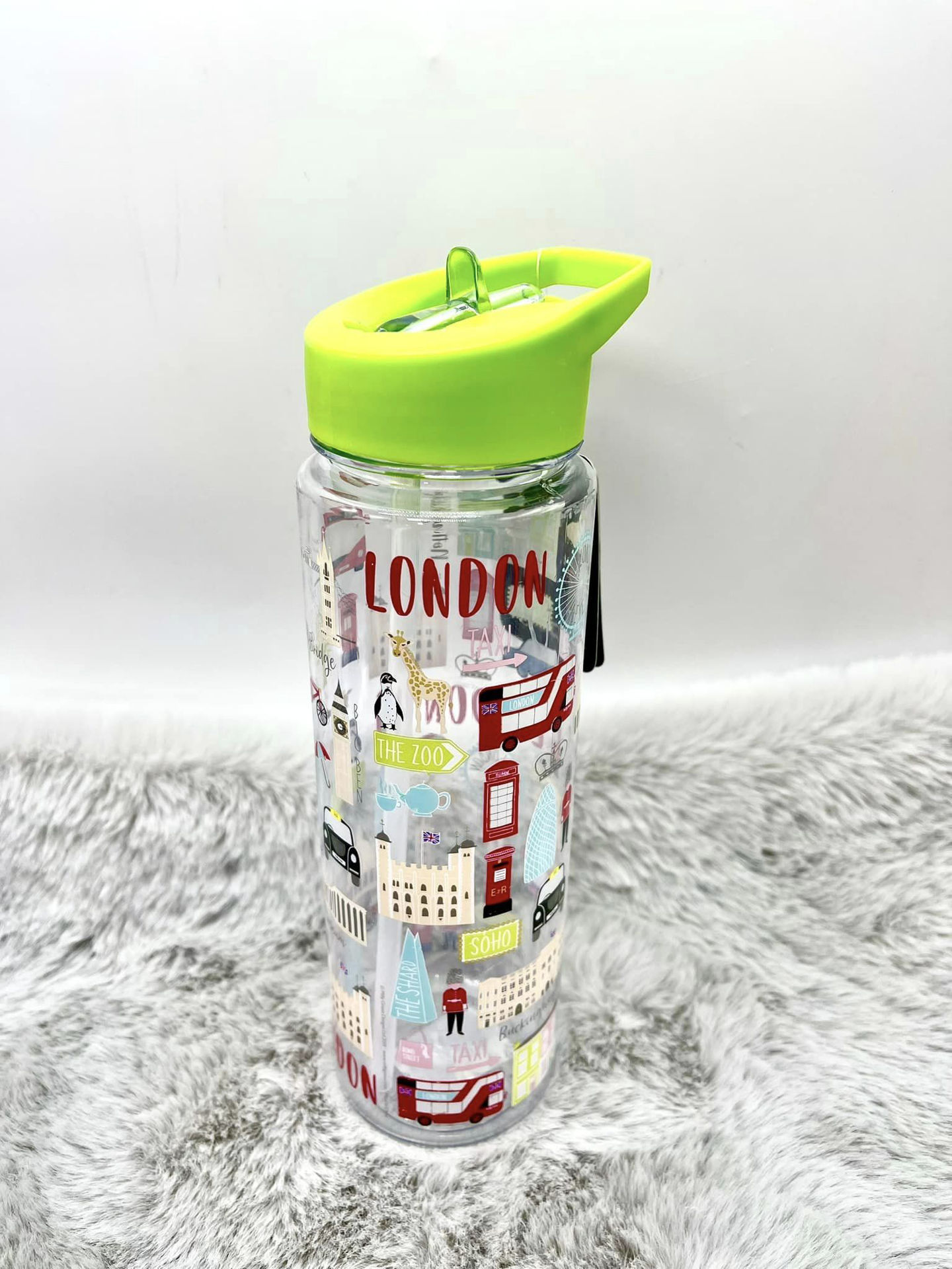 The Beautiful. London Print Water bottle