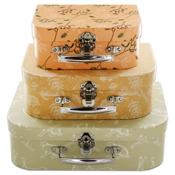 Picture of Woodland Wonderland Storage Suitcases: Set of 3