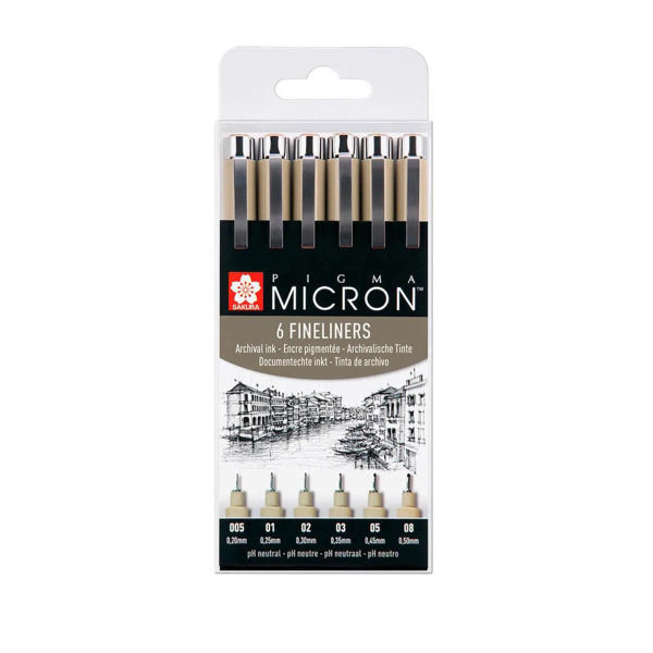 Picture of Pigma Micron Fineliners Set