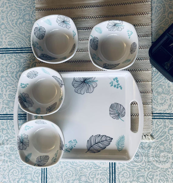 Picture of Melamine Tray and Dessert Bowl Set