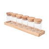 Picture of Set of 6 Glass Jars with Tray