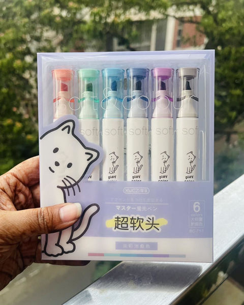 Picture of Pastel Soft Tone Cat Highlighter Set
