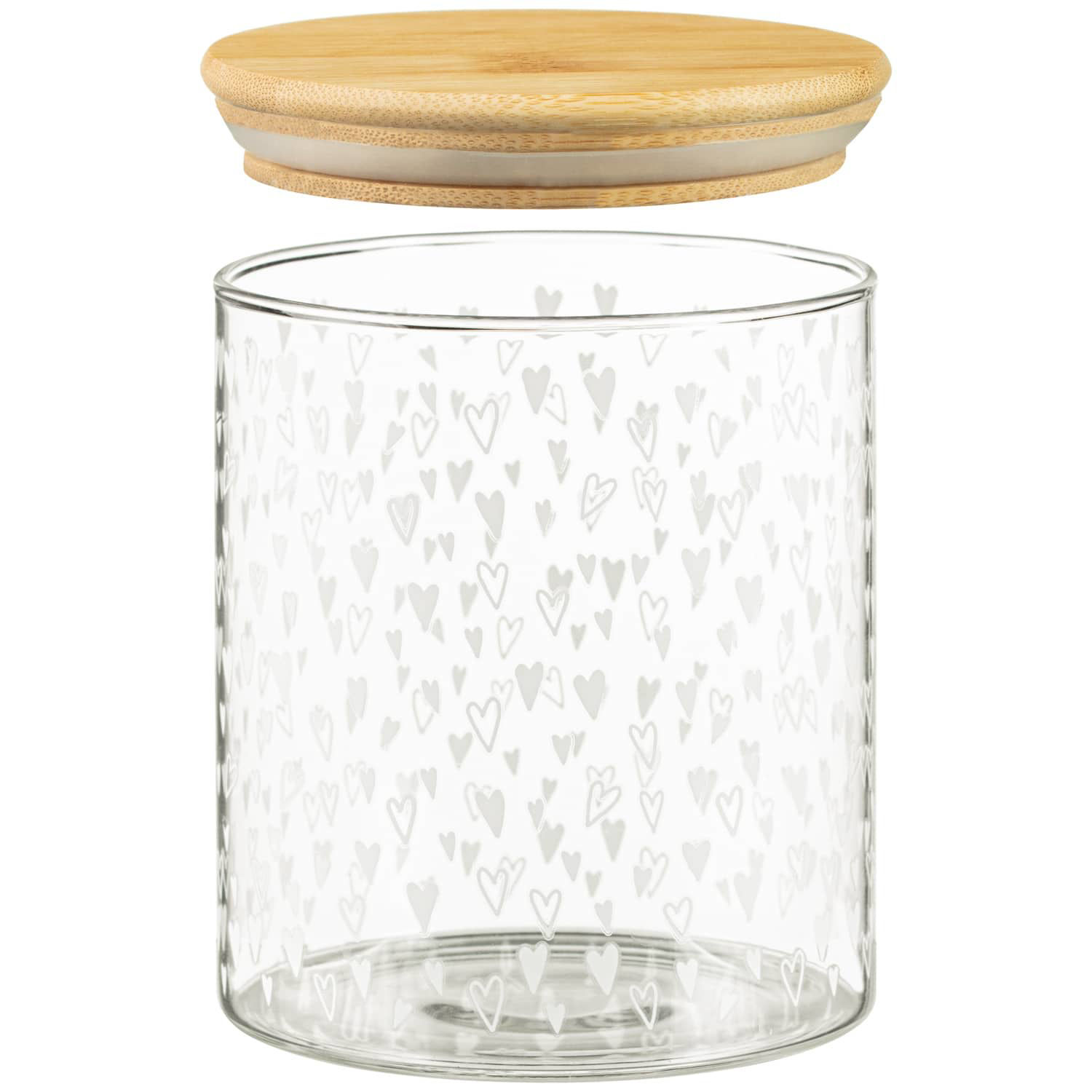 The Beautiful. Printed Glass Bamboo Storage Jars