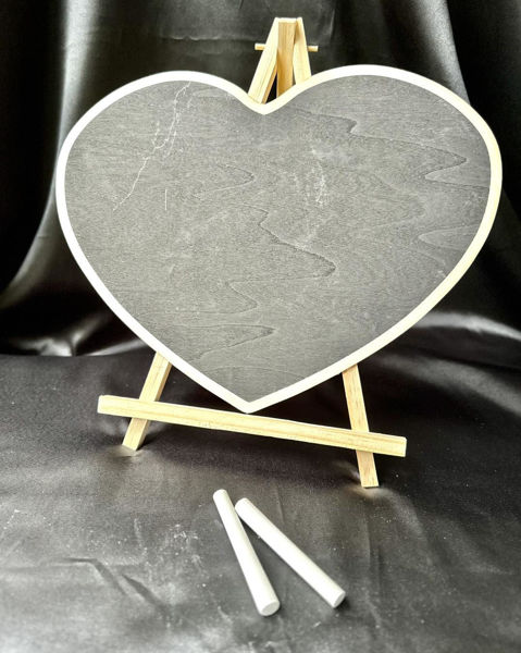 Picture of Heart Chalkboard with easel