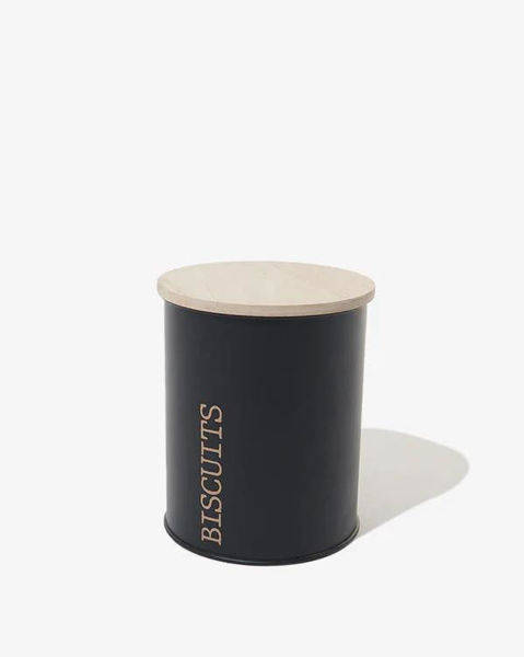 Picture of Black Biscuits Canister