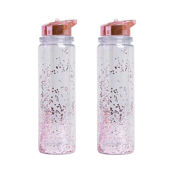 Picture of Glitter Water Bottle- Pink Glitters