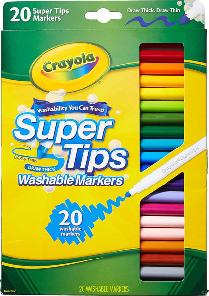 Picture of Crayola Super Tips Washable Marker 20pcs