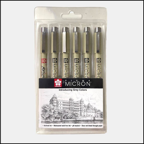 Picture of Sakura Pigma Micron Pens Set of 6