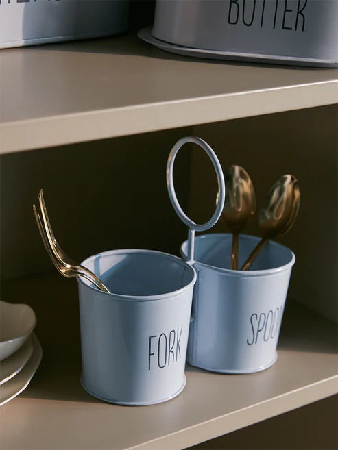 The Beautiful. Blue Cutlery Caddy