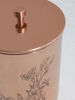 Picture of Copper Damask Design Metal Jar