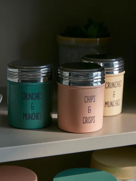 Picture of Multicolour Metal Jars - (Set of 3)