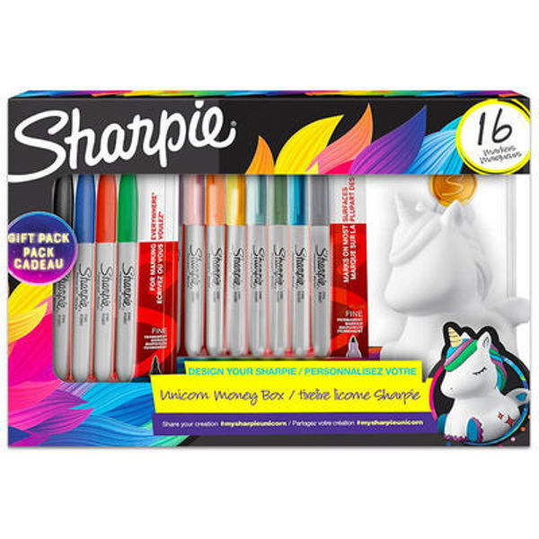 Picture of Sharpie Design Your Own Unicorn Money Box & Pen Set