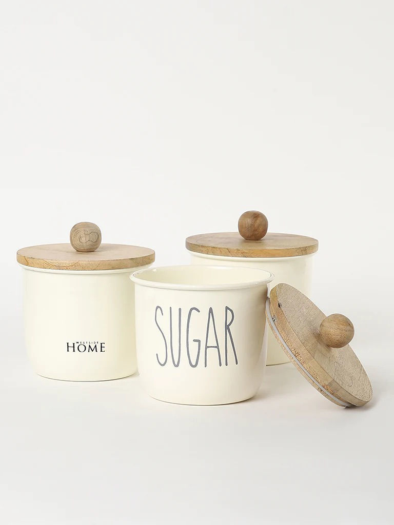 The Beautiful. Home Cream Sugar Canister