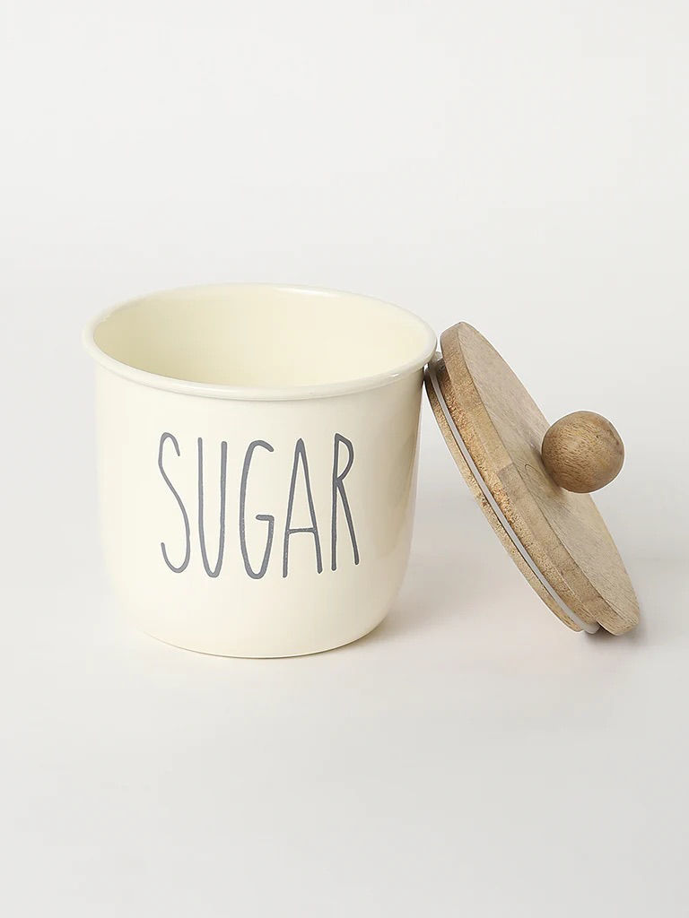 The Beautiful. Home Cream Sugar Canister