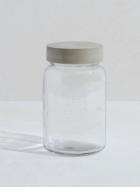 Picture of Clear Glass Storage Jar