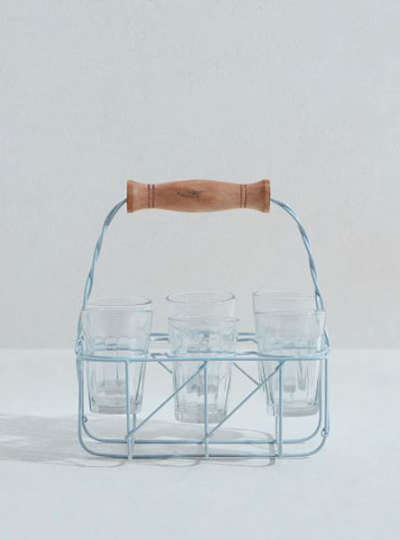 Picture of Light Blue Wired Chai Caddy