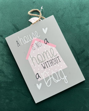 Picture of Wooden Wall Quote Plaque. "Home"