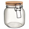 Picture of Medium Bamboo Clip Lock Glass Jar.