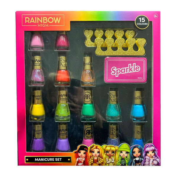 Picture of Rainbow High Manicure Set 15 colors Nail Polish gift set