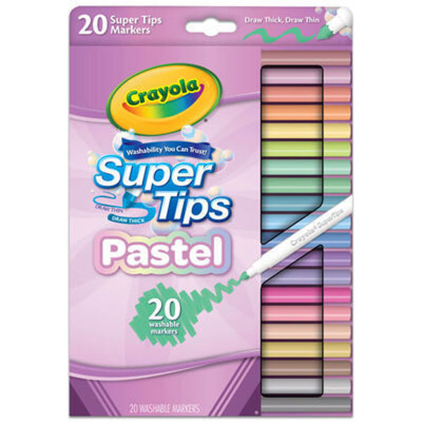 Picture of Crayola Pastel Super Tips: Pack of 20