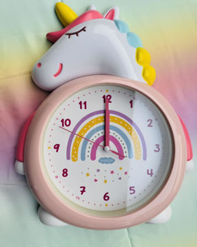 Picture of White Unicorn Wall clock