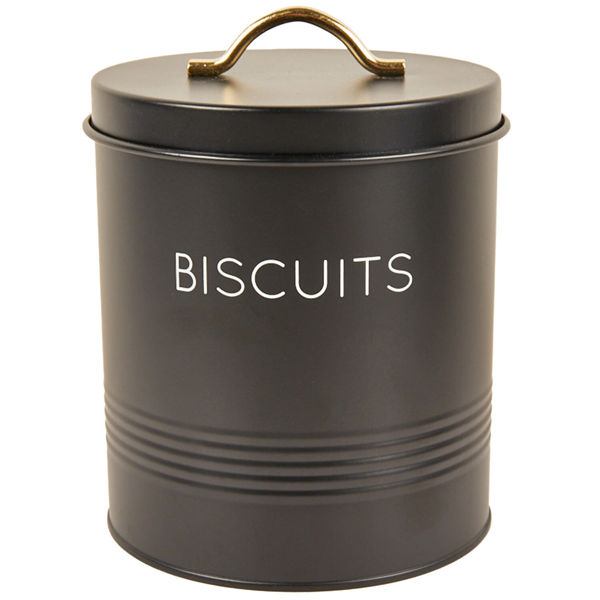 Picture of Black Ribbed Canister Bin - Black