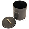 Picture of Black Ribbed Canister Bin - Black