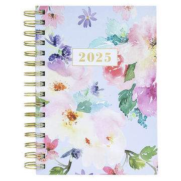 Picture of A5 Floral 2025 Day a Page Diary